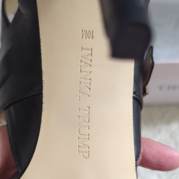 Black Strappy Heels With Buckle Accents - Picture 10 of 15